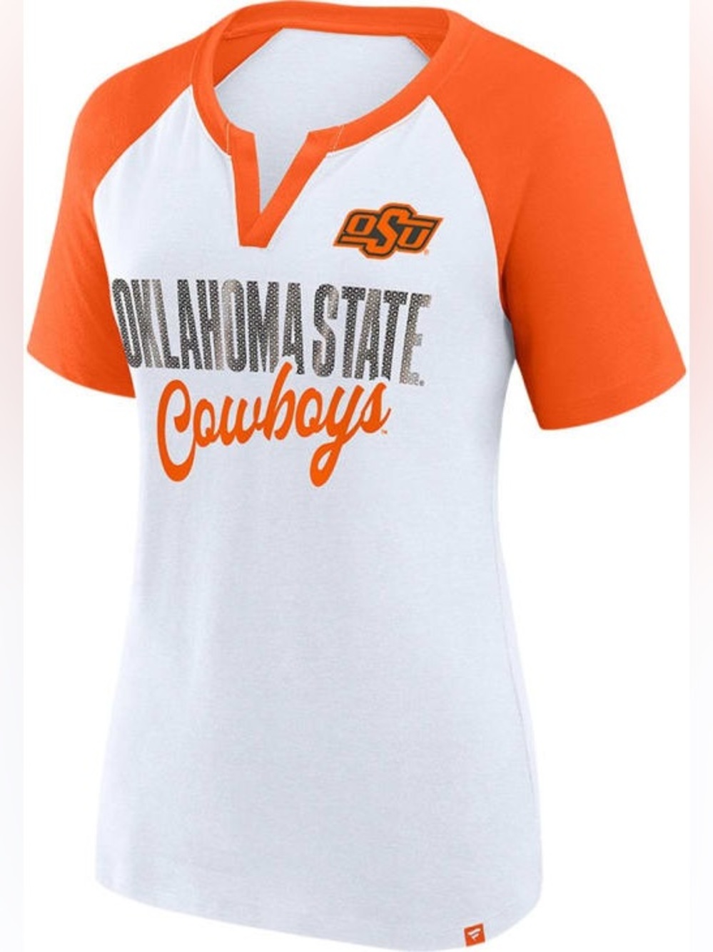 Oklahoma State Cowboys women’s White Best Squad short sleeve v-neck t-shirt